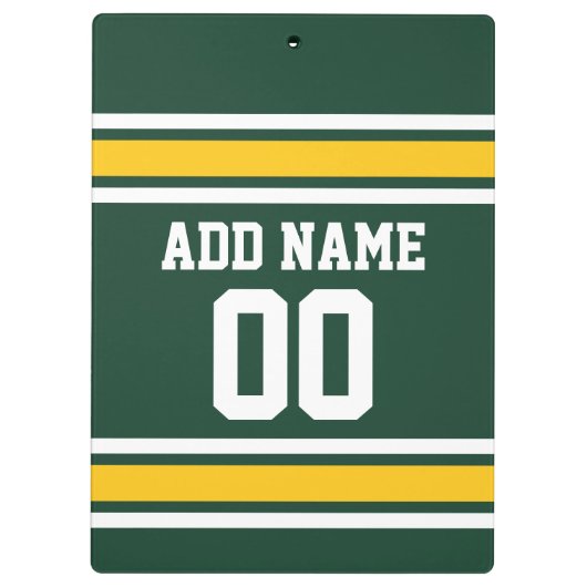 スポーツチームサッカージャージー名前をカスタムする番号 クリップボード (裏面)