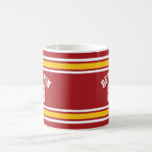 スポーツチームサッカージャージー名前をカスタムする番号 コーヒーマグカップ (中央)