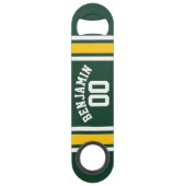 スポーツチームサッカージャージー名前をカスタムする番号 スピード栓抜き (裏面)