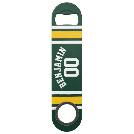 スポーツチームサッカージャージー名前をカスタムする番号 スピード栓抜き (正面)