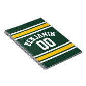 スポーツチームサッカージャージー名前をカスタムする番号 ノートブック (右側)