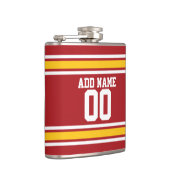 スポーツチームサッカージャージー名前をカスタムする番号 フラスク (右)