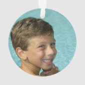 スポーツチームサッカージャージー名前をカスタムする オーナメント (裏面)