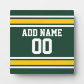 スポーツチームサッカージャージー名前をカスタムする フォトプラーク (正面)