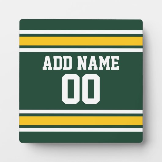 スポーツチームサッカージャージー名前をカスタムする フォトプラーク (正面)