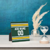 スポーツチームサッカージャージー名前をカスタムする フォトプラーク (インサイチュ)