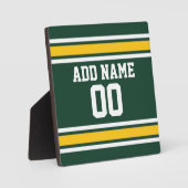 スポーツチームサッカージャージー名前をカスタムする フォトプラーク (正面)