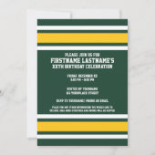 スポーツチームサッカージャージー名前をカスタムする 招待状 (正面)