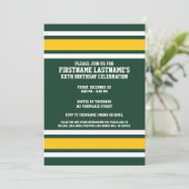 スポーツチームサッカージャージー名前をカスタムする 招待状 (スタンド正面)