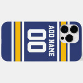 スポーツチームジャージー名前をカスタムするとナンバー Case-Mate iPhoneケース (裏面 (横))