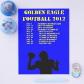 スポーツチームスケジュール チラシ (シングル)