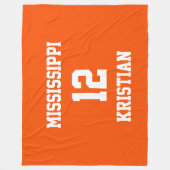 スポーツチームファンタパーソナライズされたンゲロ フリースブランケット (正面)