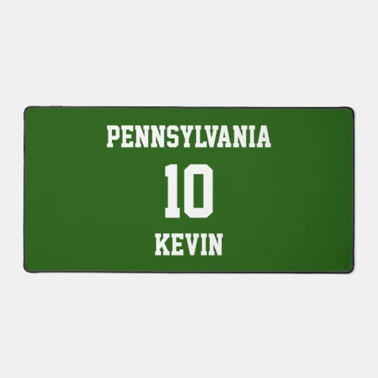 スポーツチームファンパーソナライズされたデスクマット デスクマット (正面)