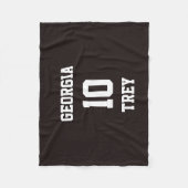 スポーツチームファンリコリパーソナライズされたス フリースブランケット (正面)