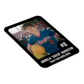 スポーツチームプレーヤー（3 x 4インチ）フォトマグネット マグネット (右側)