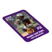 スポーツチームプレーヤー（3 x 4インチ）フォトマグネット マグネット (右側)