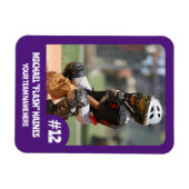 スポーツチームプレーヤー（3 x 4インチ）フォトマグネット マグネット (横)