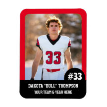 スポーツチームプレーヤー（3 x 4インチ）フォトマグネット