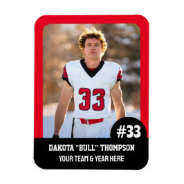 スポーツチームプレーヤー（3 x 4インチ）フォトマグネット マグネット