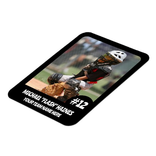 スポーツチームプレーヤー(3 x 4インチ)フォトマグネット マグネット (左側)