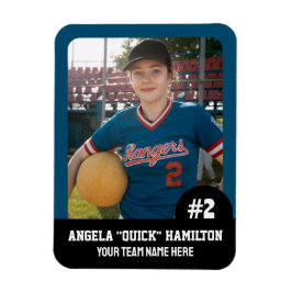 スポーツチームプレーヤー（3 x 4インチ）フォトマグネット マグネット