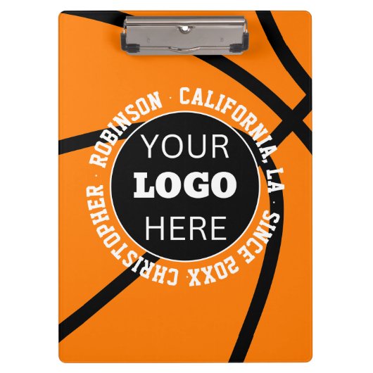 スポーツチームロゴ&カスタム文字 クリップボード (正面)