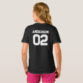 スポーツチーム名番号子の父の照合 Tシャツ (裏面フル)