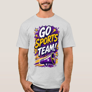 スポーツチーム応援しよう!おもしろ汎用チームTシャツ Tシャツ