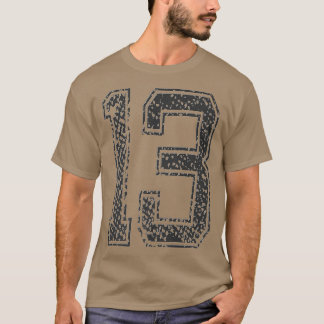 スポーツチーム番号13年2013真夜中ブラック870 Tシャツ