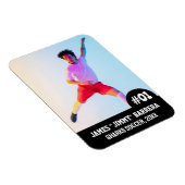 スポーツチーム選手(3"x4")写真マグネット マグネット (右側)