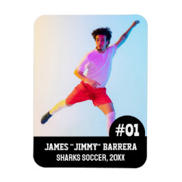 スポーツチーム選手（3"x4"）写真マグネット マグネット