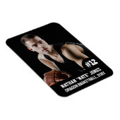 スポーツチーム選手(3"x4")写真マグネット マグネット (右側)