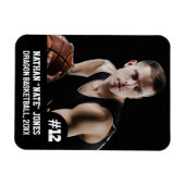 スポーツチーム選手(3"x4")写真マグネット マグネット (横)