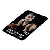 スポーツチーム選手(3"x4")写真マグネット マグネット (左側)