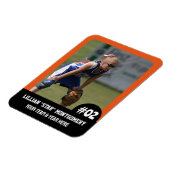 スポーツチーム選手(3"x4")写真マグネット マグネット (左側)