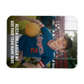 スポーツチーム選手(3"x4")写真マグネット マグネット (横)