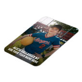 スポーツチーム選手(3"x4")写真マグネット マグネット (左側)