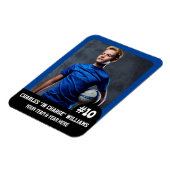 スポーツチーム選手(3"x4")写真マグネット マグネット (左側)