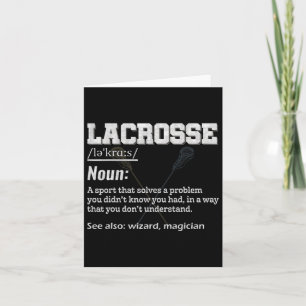 スポーツチームLaxプレイヤーのラクロス定義 カード