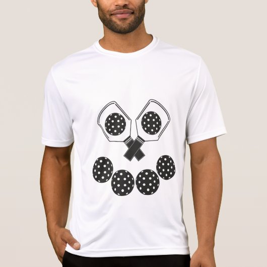 スポーツテックピックボールJackolantern (白いパドル) Tシャツ (正面)