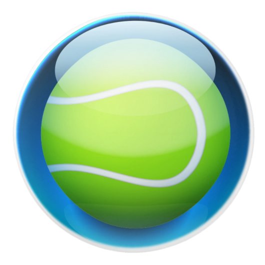 スポーツテニスボール引出しノブ セラミックノブ (正面)