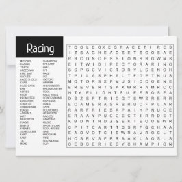 スポーツテーマのアクティビティカード 案内状