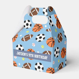 スポーツテーマの男の子の誕生日パーティー用品 フェイバーボックス