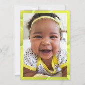 スポーツテーマキッズフォトテニス1歳パーティー 招待状 (裏面)