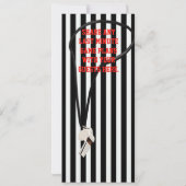 スポーツテーマサッカーチケット誕生日パーティー 招待状 (裏面)