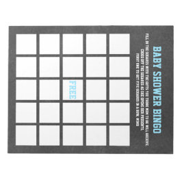 スポーツテーマベビーシャワービンゴゲーム ノートパッド