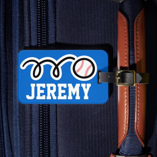 スポーツテーマラゲージタグ |野球デザイン ラゲッジタグ (正面インサイチュ4)