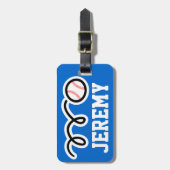 スポーツテーマラゲージタグ |野球デザイン ラゲッジタグ (正面縦)