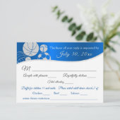 スポーツテーマレスポンスカードとディナーチョイス 出欠カード (スタンド正面)