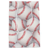 スポーツテーマ野球誕生日抱き枕 ミディアムペーパーバッグ (正面)